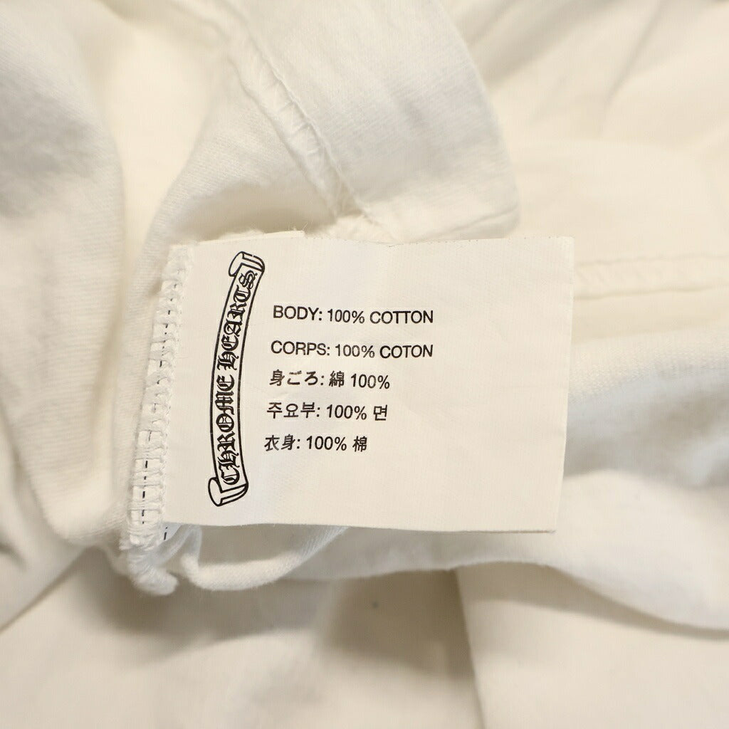 CHROME HEARTS(クロムハーツ) MADE IN HOLLYWOOD LOGO メイドイン ハリウッド ロゴデザイン クルーネック カットソー 半袖Tシャツ ホワイト