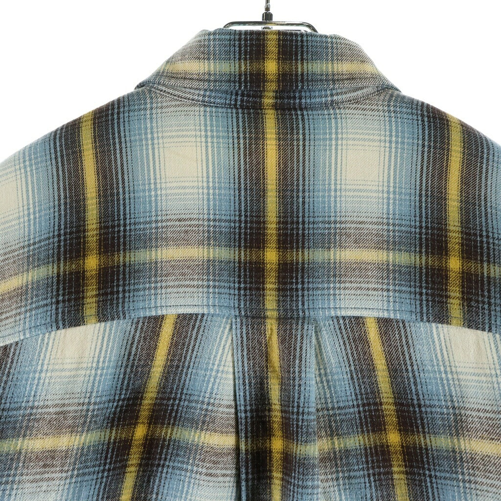 DSQUARED2(ディースクエアード) 19AW Padded Check Long Sleeve Shirt 裏ボアパデッドチェック長袖シャツジャケット ブルー/ブラウン S72DL0620 S52230