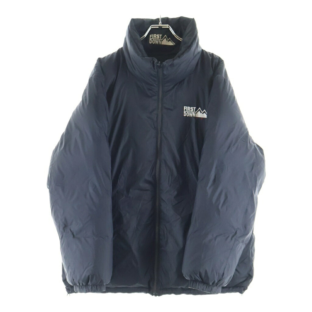 FIRST DOWN(ファーストダウン) BUBBLE DOWN JACKET バブル ジップアップ ダウンジャケット ブラック F142500