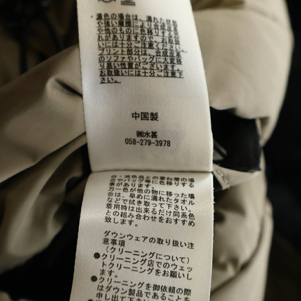 FIRST DOWN(ファーストダウン) BUBBLE DOWN JACKET バブル ジップアップ ダウンジャケット ブラック F142500