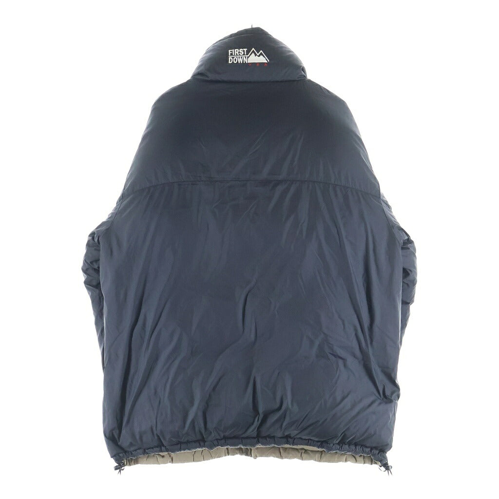 FIRST DOWN(ファーストダウン) BUBBLE DOWN JACKET バブル ジップアップ ダウンジャケット ブラック F142500