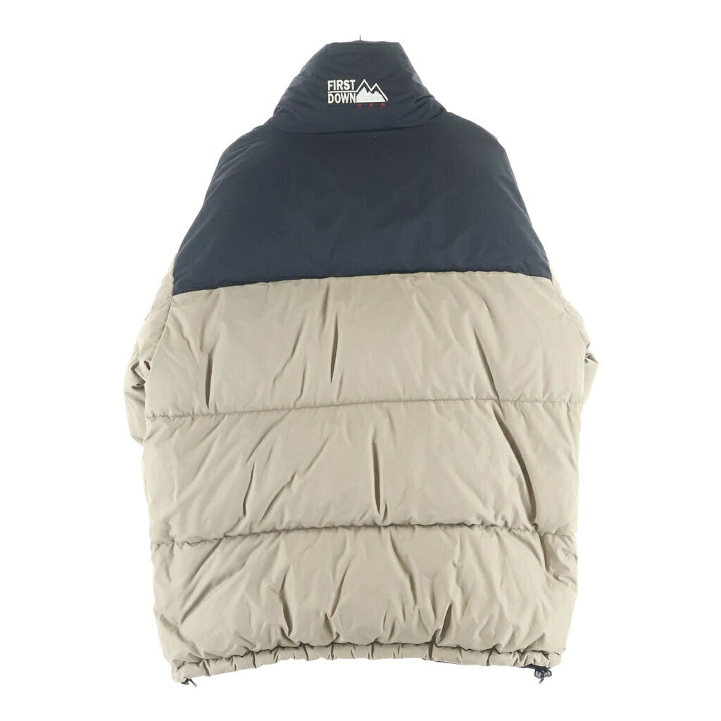 FIRST DOWN(ファーストダウン) BUBBLE DOWN JACKET バブル ジップアップ ダウンジャケット ブラック F142500