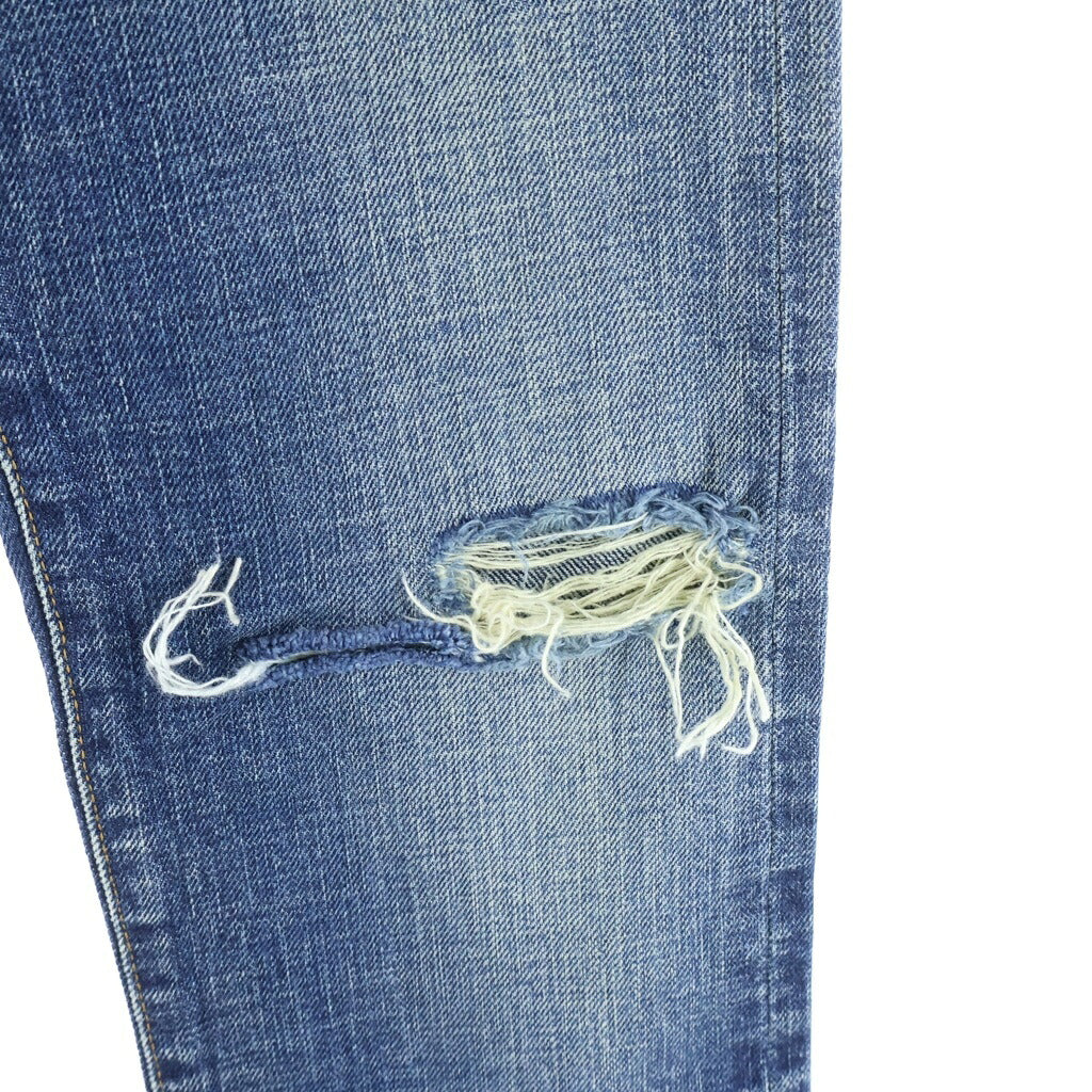 SAINT LAURENT PARIS(サンローランパリ) 16SS エディ期 ダメージ加工 ジップアップ スキニーデニムパンツ インディゴ 420244Y839L