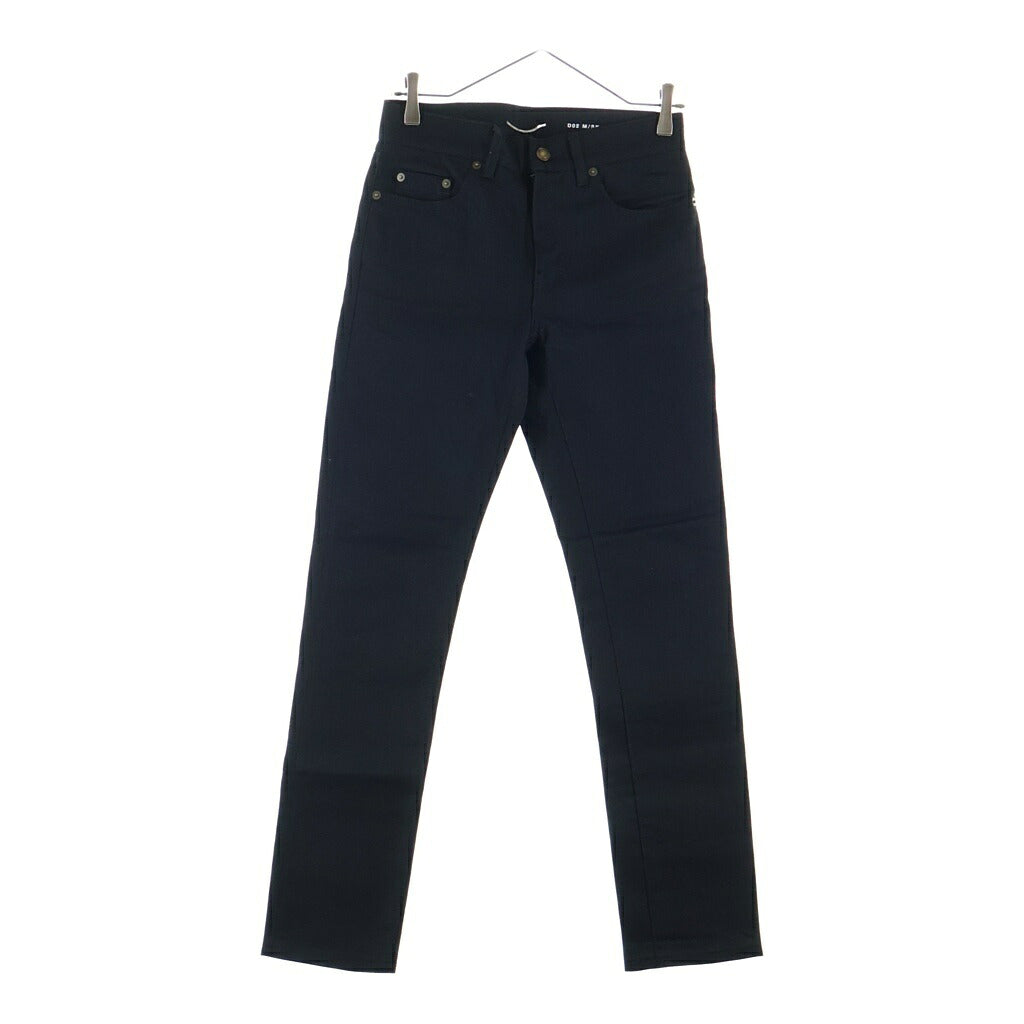 SAINT LAURENT PARIS(サンローランパリ) マルチポケット ジップアップ コーティング スキニー デニムパンツ ブラック 525173 YG869