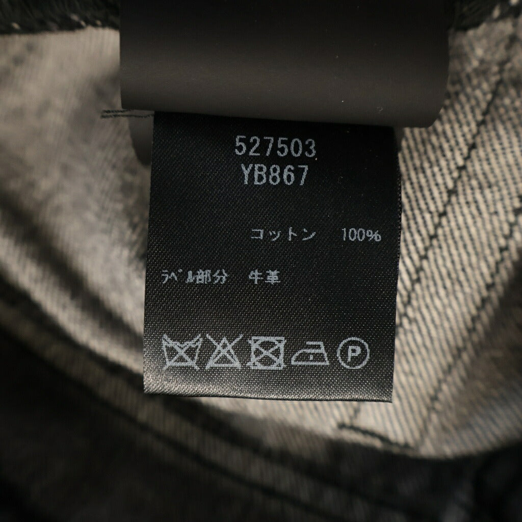 SAINT LAURENT PARIS(サンローランパリ) ヴァカレロ期 ダメージ加工 ジップアップ スキニー デニムパンツ ブラック 527503 YB867
