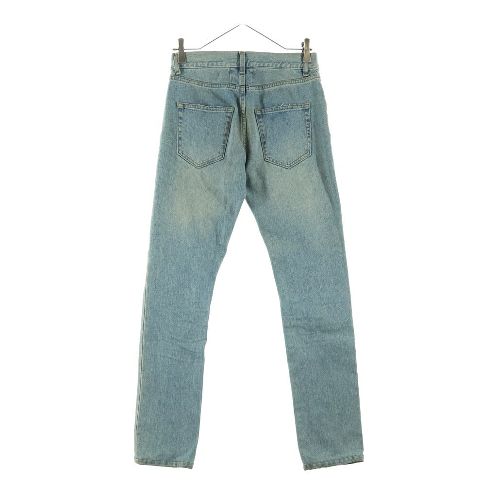 SAINT LAURENT PARIS(サンローランパリ) 15AW ニークラッシュ ダメージ加工 ストレッチ デニムパンツ インディゴ 399086 Y8511