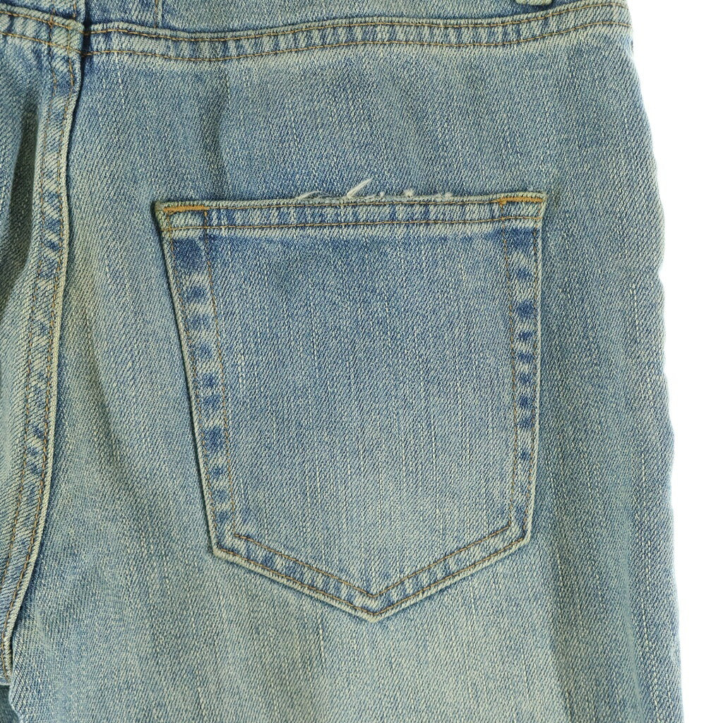 SAINT LAURENT PARIS(サンローランパリ) 15AW ニークラッシュ ダメージ加工 ストレッチ デニムパンツ インディゴ 399086 Y8511