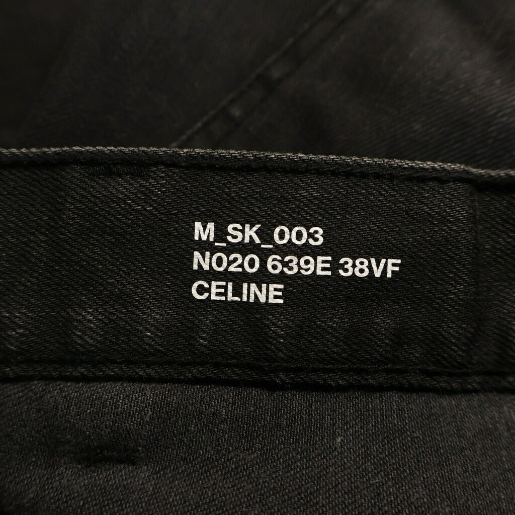 CELINE(セリーヌ) ストレッチ スリムスキニー ウォッシュド デニムパンツ ブラック M-SK-003