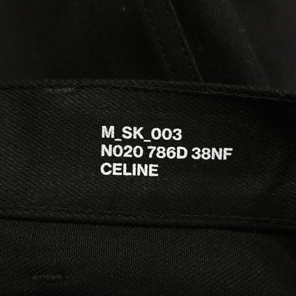 CELINE(セリーヌ) ストレッチ スリムスキニー ウォッシュド デニムパンツ ブラック M-SK-003