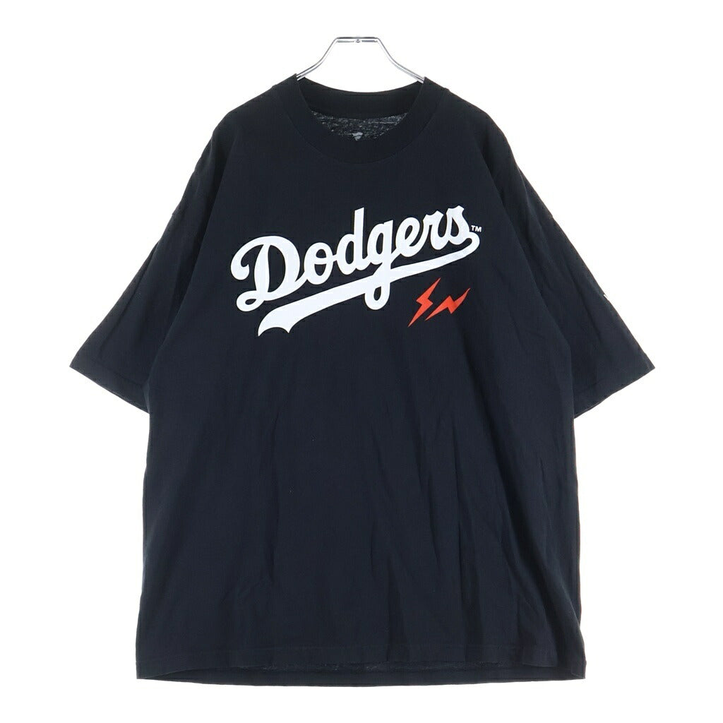FRAGMENT DESIGN(フラグメントデザイン) ×DOGERS COMPLEXCON2026 ドジャース コンプレックスコン ロゴデザイン クルーネック カットソー 半袖Tシャツ ブラック