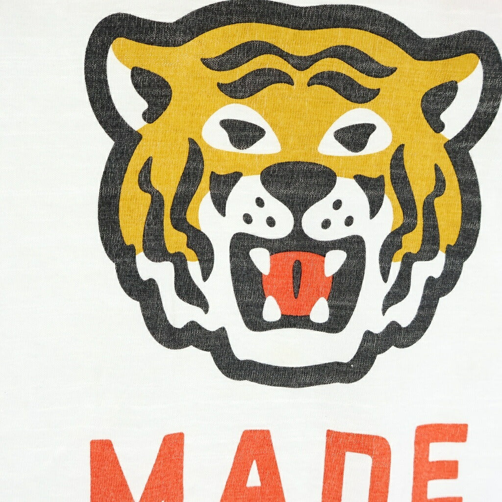 HUMAN MADE(ヒューマンメイド) タイガーモチーフ グラフィックプリント半袖Tシャツ カットソー ホワイト