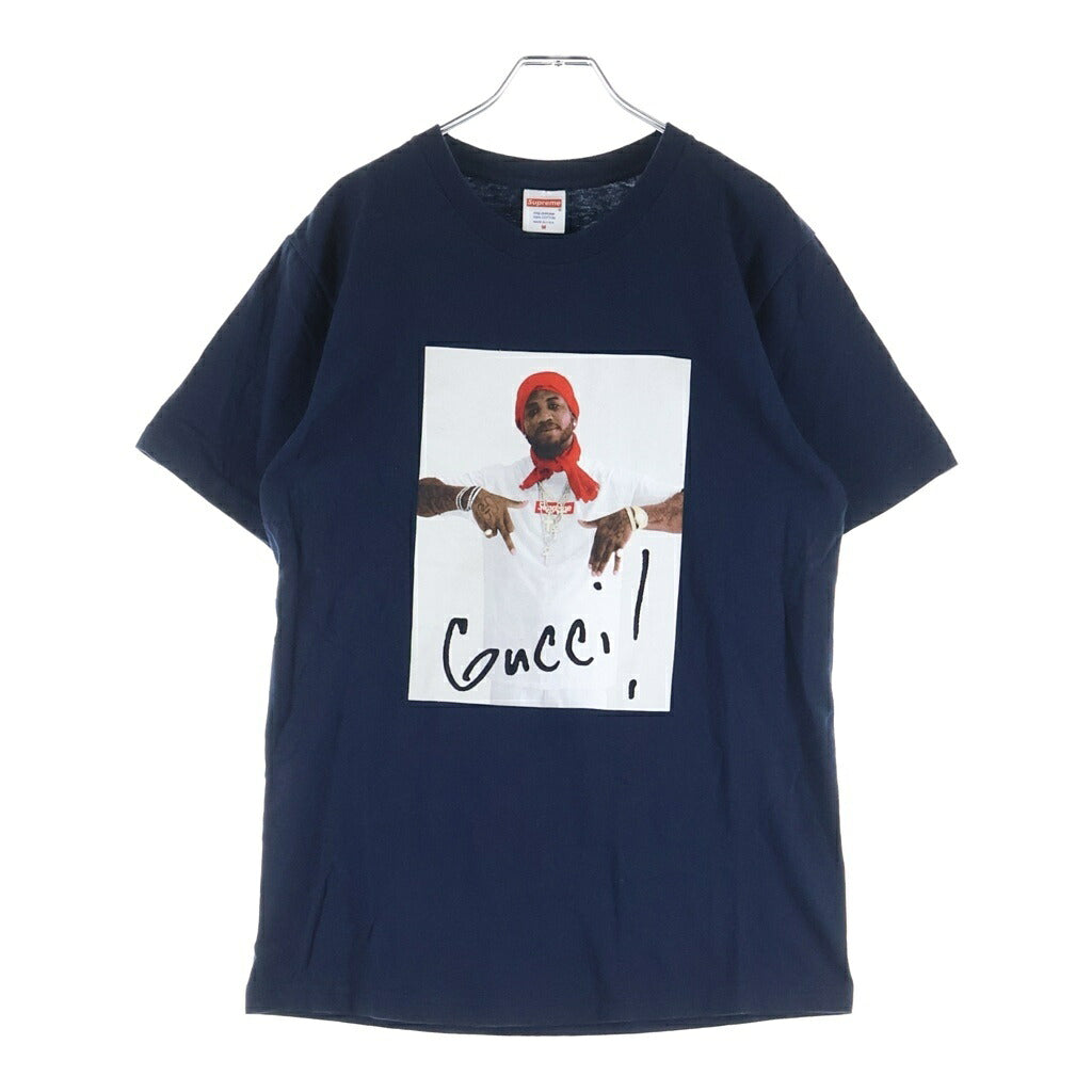 SUPREME(シュプリーム) 16AW Gucci Mane Tee フロントプリント 半袖Tシャツ カットソー ブラック