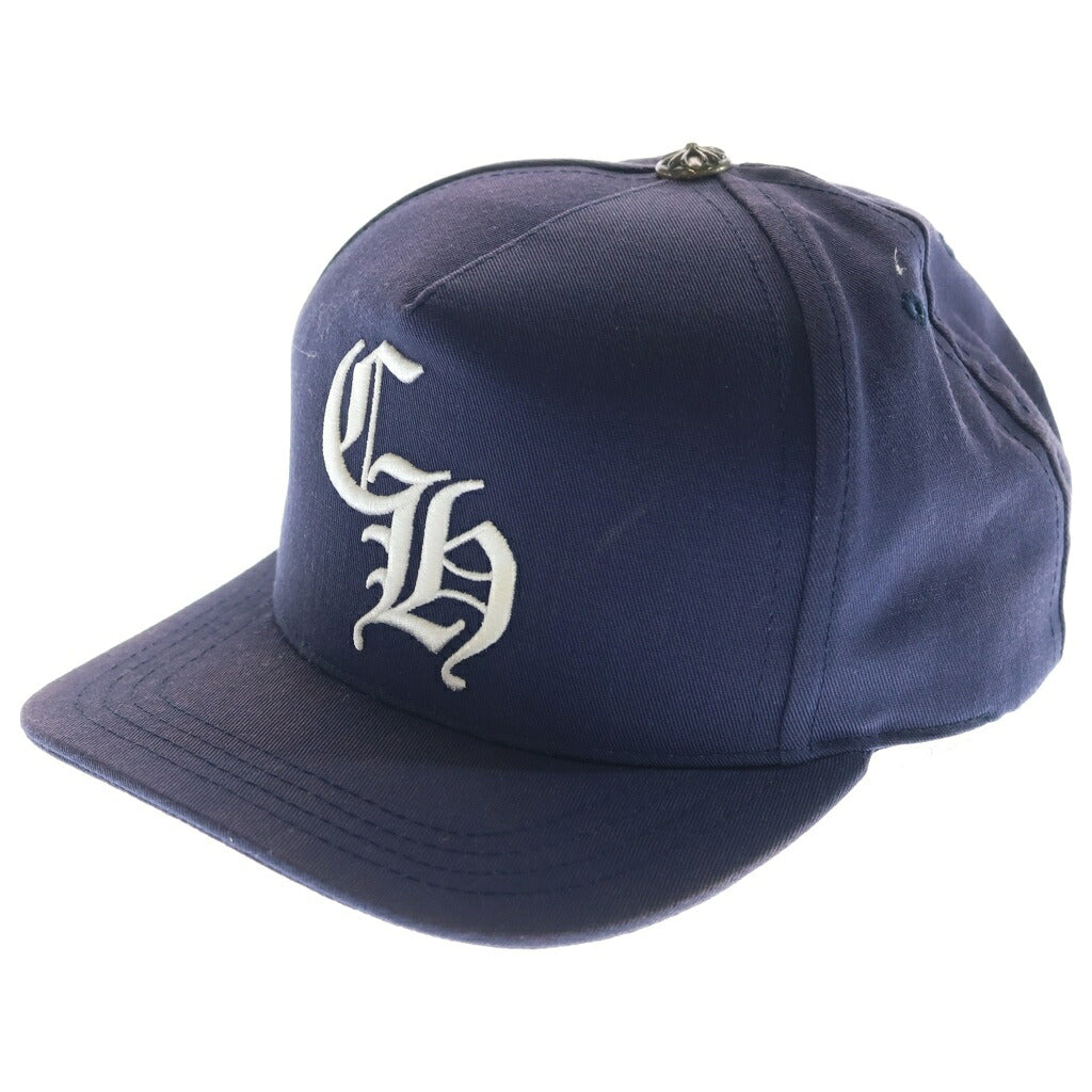 CHROME HEARTS(クロムハーツ) CH HAT CH刺繍ベースボールキャップ ネイビー