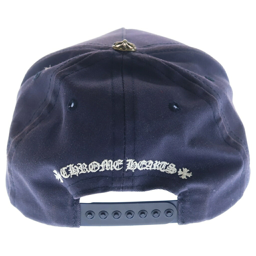 CHROME HEARTS(クロムハーツ) CH HAT CH刺繍ベースボールキャップ ネイビー