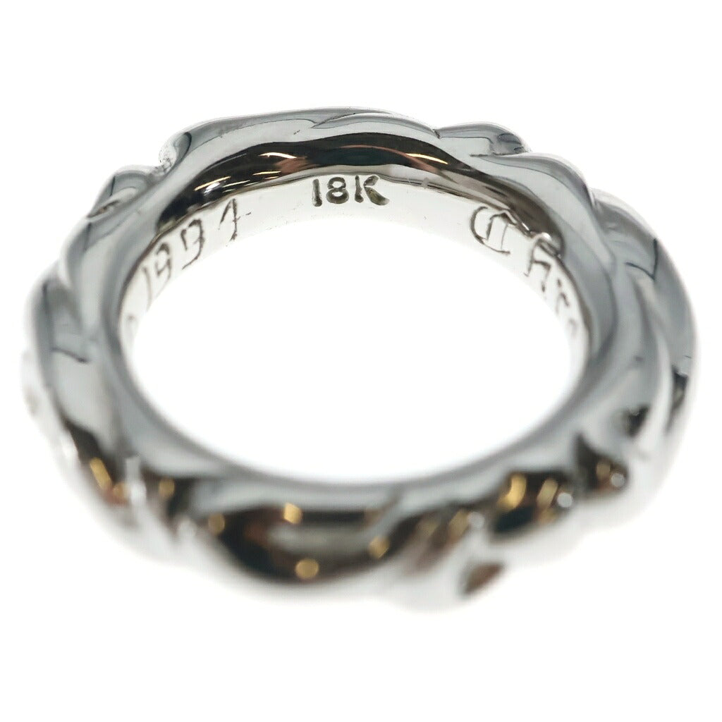 CHROME HEARTS(クロムハーツ) K18WG SCRL BAND スクロールバンド リング ホワイトゴールド