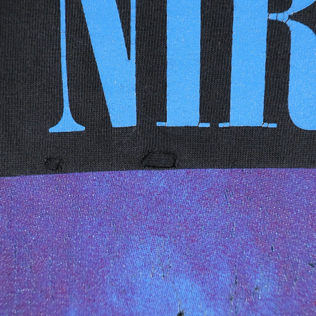 VINTAGE(ヴィンテージ) 90S VINTAGE NIRVANA SLIVER GIANT TEE ニルヴァーナ スリヴァー ヴィンテージ 両面プリント クルーネックTシャツ 半袖カットソー ブラック