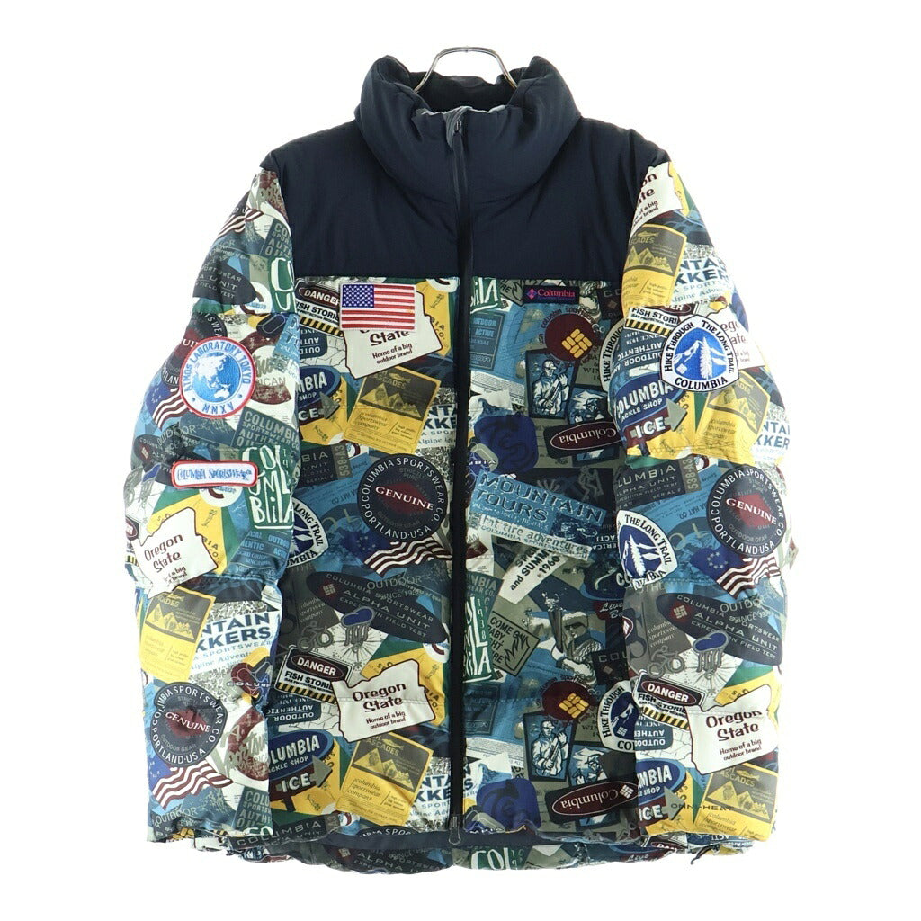 Columbia(コロンビア) ×atmos アトモス 総柄デザイン ダウンジャケット マルチ 219 PM1924