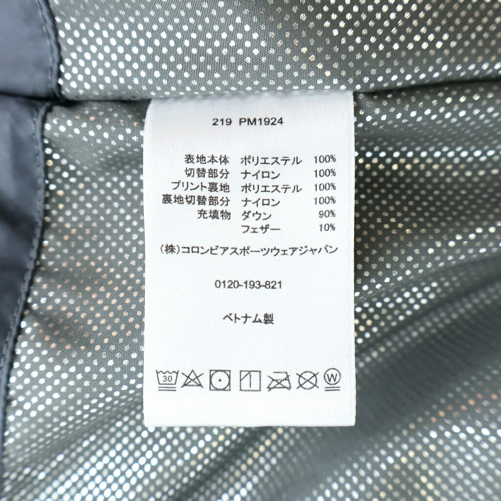 Columbia(コロンビア) ×atmos アトモス 総柄デザイン ダウンジャケット マルチ 219 PM1924