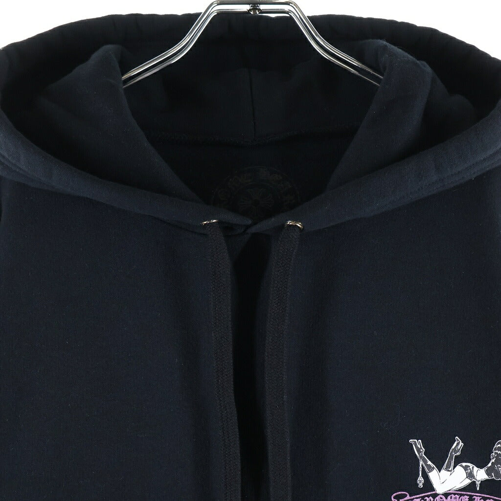 CHROME HEARTS(クロムハーツ) DEADLY DOLL SWTSHRT PLVR LTD ONLINE オンライン限定 デッドリードール プルオーバースウェットパーカー フーディー ブラック