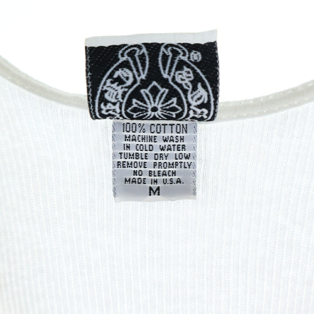 CHROME HEARTS(クロムハーツ) OLD ×HIMURO KYOUSUKE RIB TANK ×氷室京介 CHクロス リブタンクトップ ホワイト