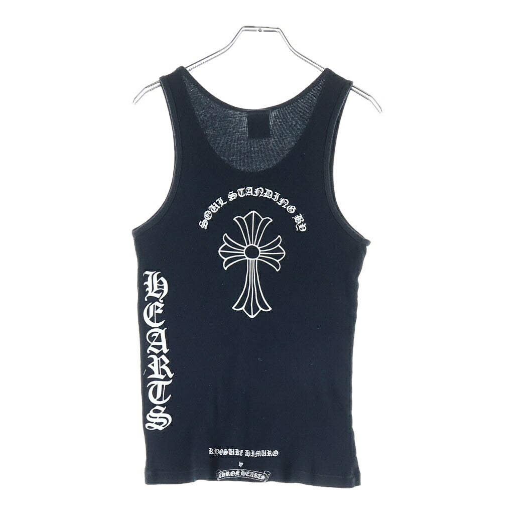 CHROME HEARTS(クロムハーツ) OLD ×HIMURO KYOUSUKE RIB TANK ×氷室京介 CHクロス リブタンクトップ ブラック