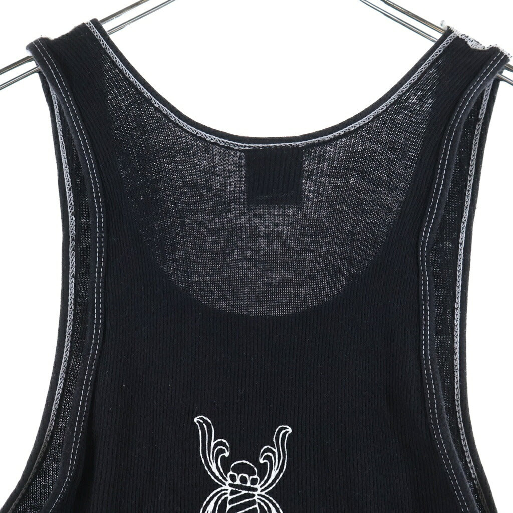CHROME HEARTS(クロムハーツ) OLD VINE DAGGER RIB TANK ヴァインダガー リブタンクトップ ブラック