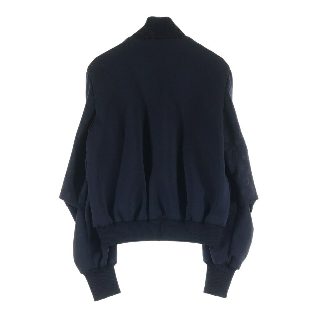 LOUIS VUITTON(ルイヴィトン) 22SS モノグラム ジップアップスウェット トラックジャケット ブラック レディース RW221WW D97 FMJA26