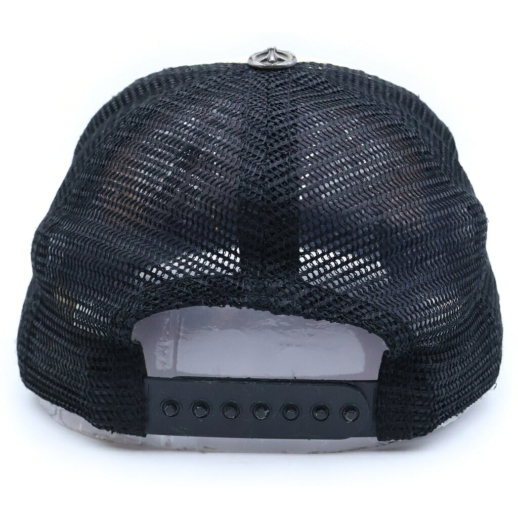 CHROME HEARTS(クロムハーツ) TRUCKER CAP FUCK トラッカー メッシュキャップ ファック 帽子 ホワイト/ブラック