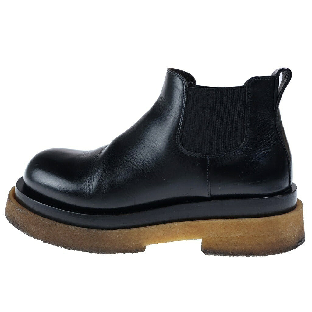 BOTTEGA VENETA(ボッテガヴェネタ) ラグ サイドゴアクレープソール サイドゴアブーツ ブラック