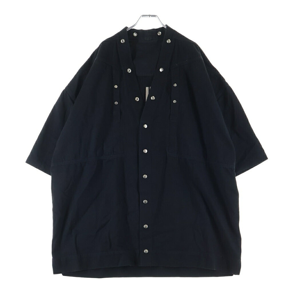 Rick Owens(リックオウエンス) 22SS FOGPOCKET MAGNUM S/S SHIRT フォグポケットマグナム半袖シャツ ブラック RU01B1294-HDX