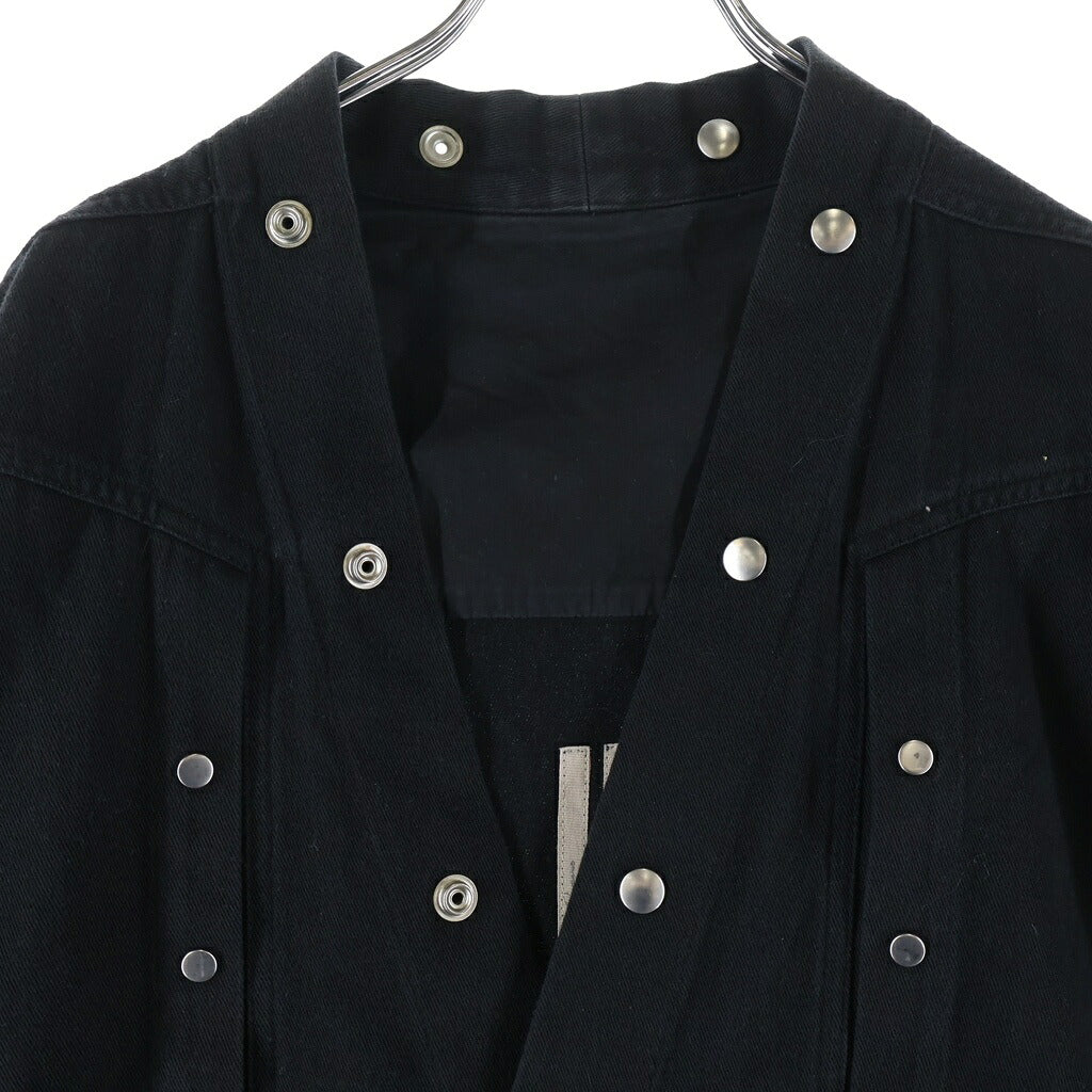 Rick Owens(リックオウエンス) 22SS FOGPOCKET MAGNUM S/S SHIRT フォグポケットマグナム半袖シャツ ブラック RU01B1294-HDX