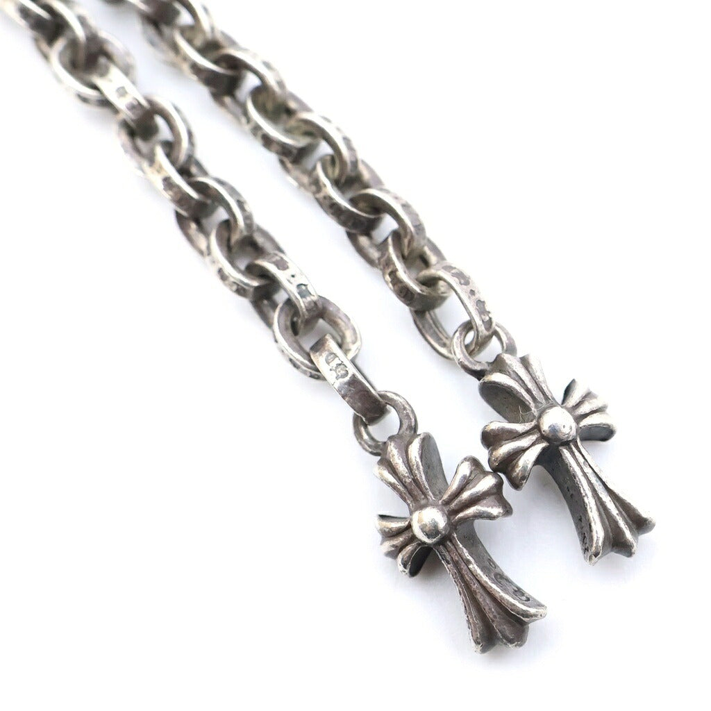 CHROME HEARTS(クロムハーツ) 3 SIDE ZIP 3サイドジップ レザー ピラミッドスタッズ ベイビーファット ウォレット 財布 レッド