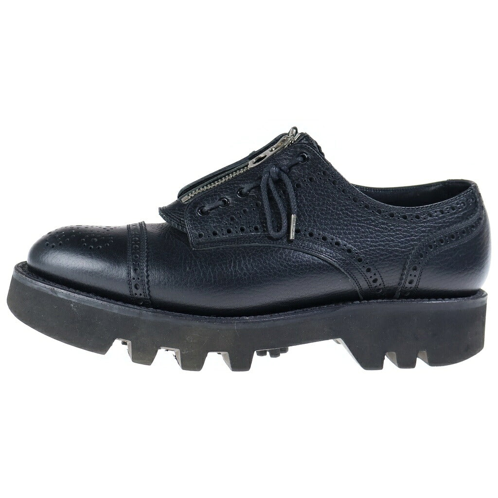 foot the coacher(フットザコーチャー) THE RESISTANCE SHOES ザ レジスタンス ジップアップ レザーブーツ ブラック 1734005