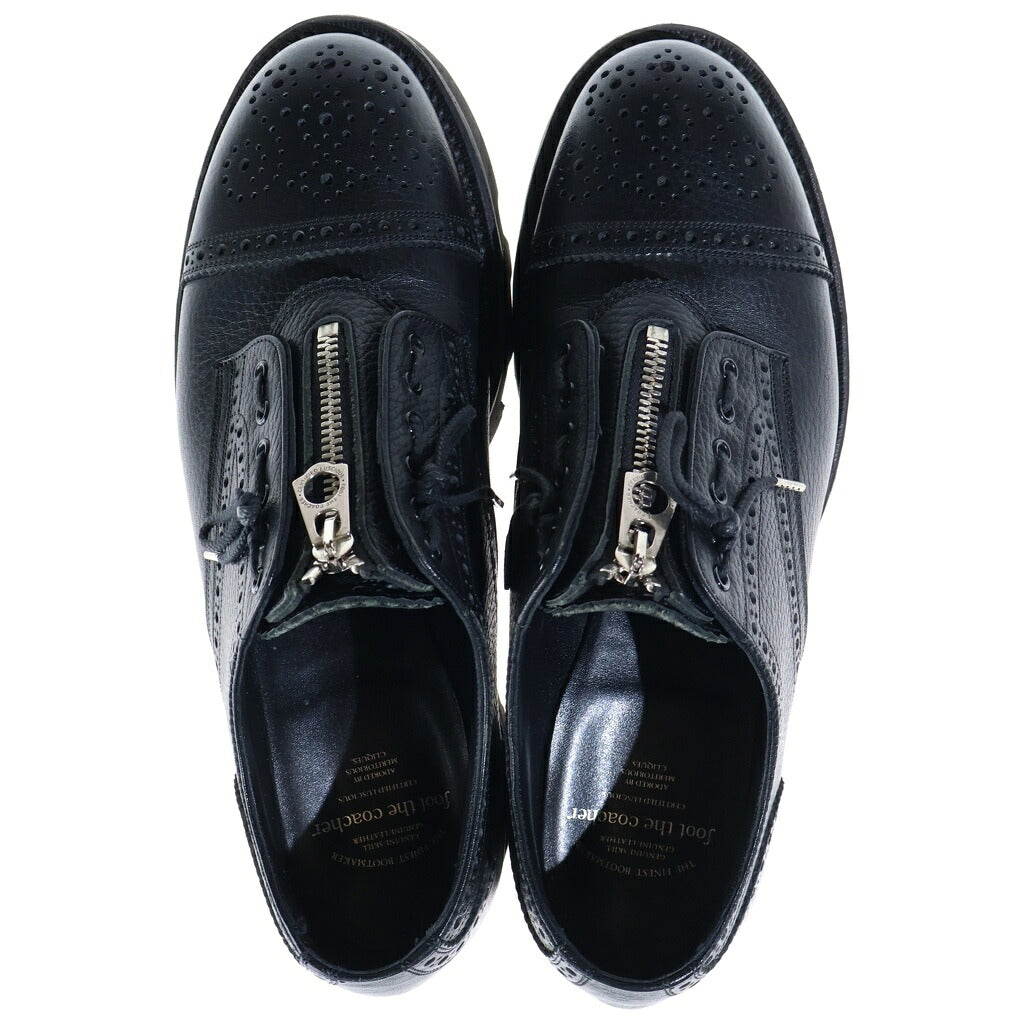 foot the coacher(フットザコーチャー) THE RESISTANCE SHOES ザ レジスタンス ジップアップ レザーブーツ ブラック 1734005