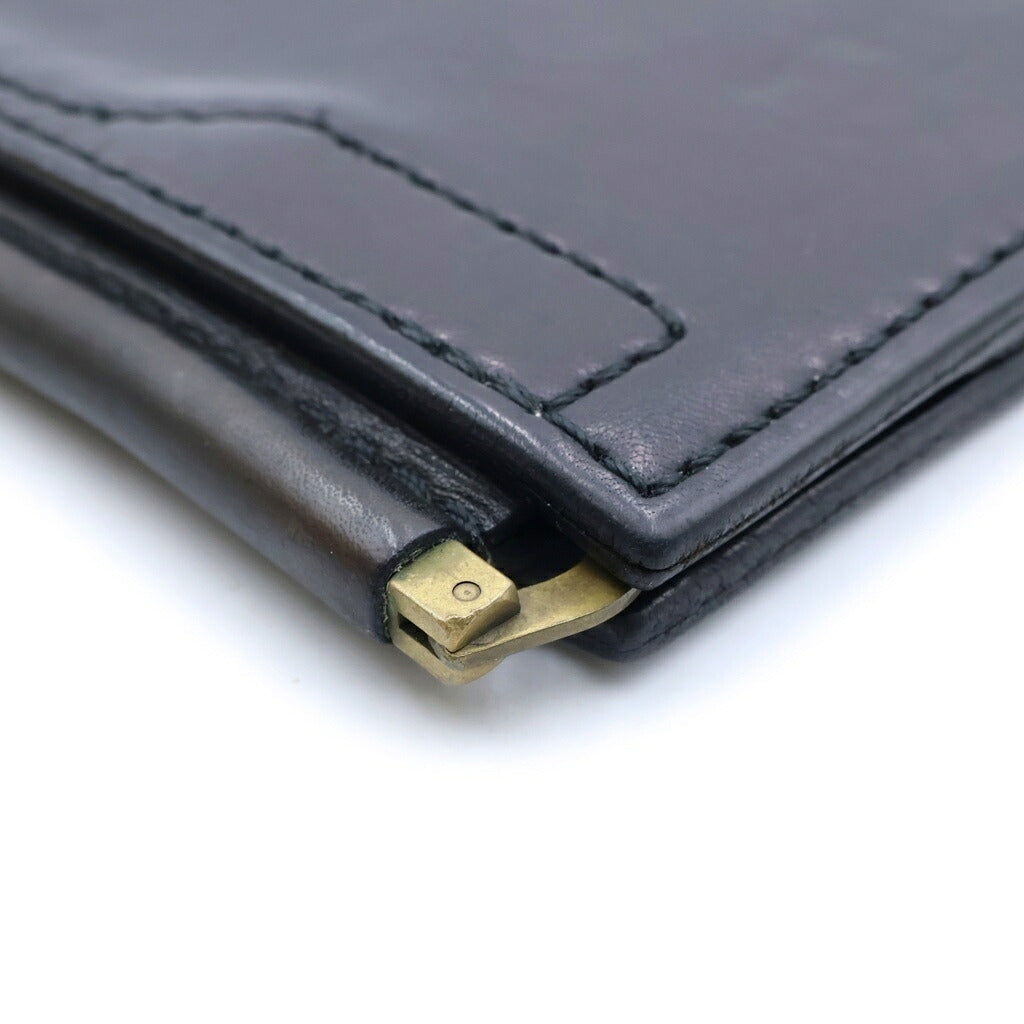 BLACK MEANS(ブラックミーンズ) スタッズデザイン レザー マネークリップ コンパクトウォレット ブラック 945-70TAC146