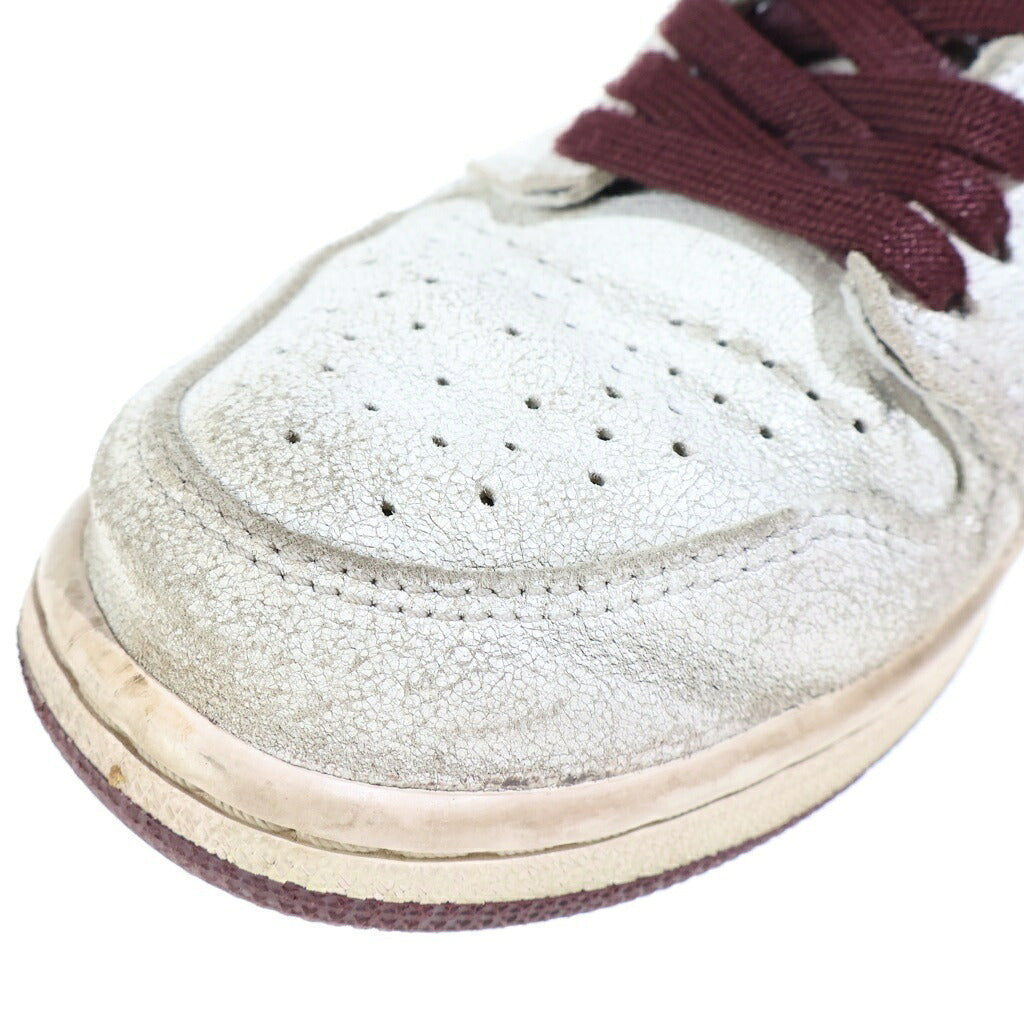 NIKE(ナイキ) ×A MA MANIERE AIR JORDAN 1 RETRO HIGH アママニエール エアジョーダン1 レトロ ハイカットスニーカー ホワイト/ブラウン US9/27cm DO7097-100
