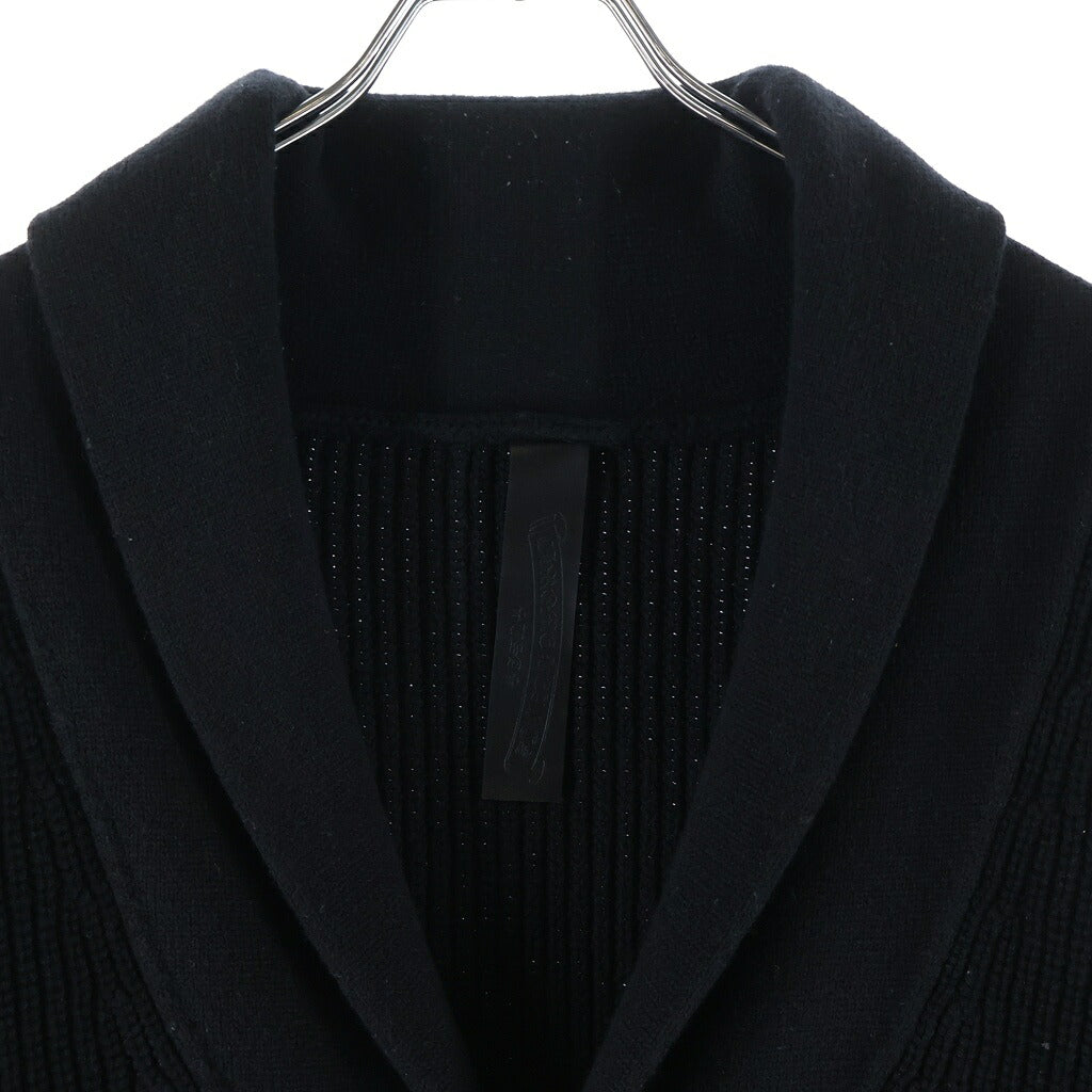 CHROME HEARTS(クロムハーツ) BAIT & TACKLE CARDIGAN クロスレザーパッチ クロスボールボタン カーディガン ブラック