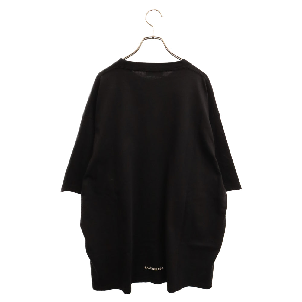 BALENCIAGA(バレンシアガ) GAY フロントプリント半袖Tシャツ ブラック 651795 TLV55