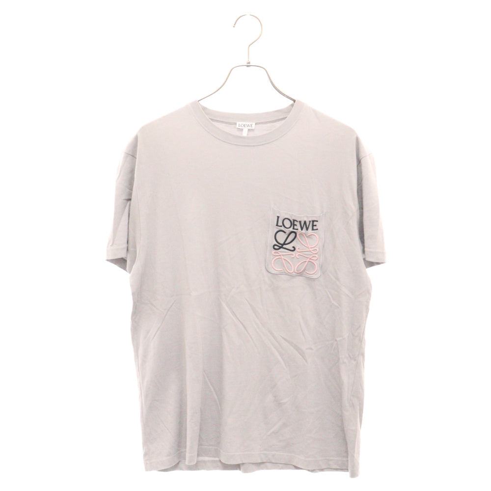 LOEWE(ロエベ) アナグラムロゴ リラックスフィット半袖Tシャツ カットソー グレー H526Y22X99