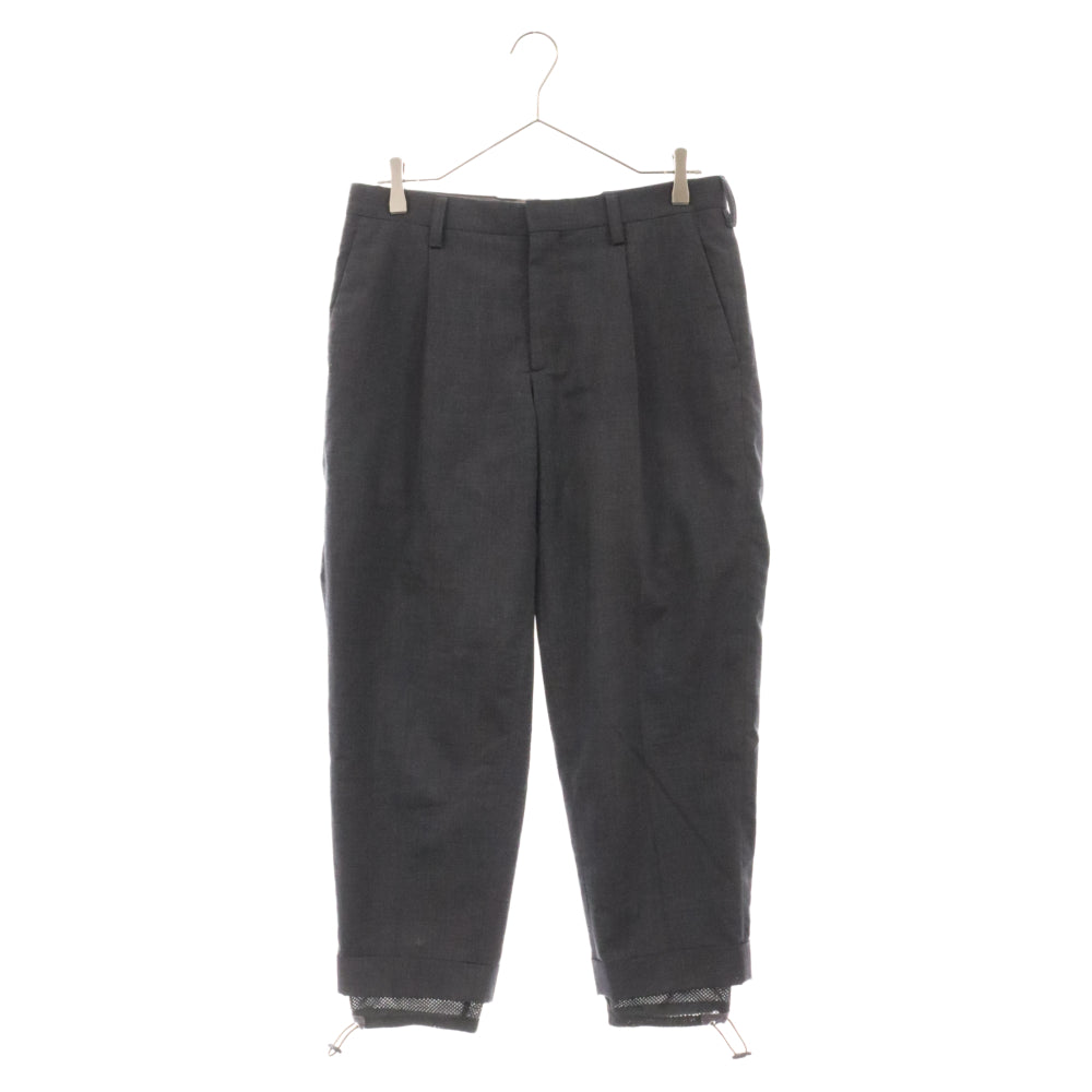 kolor(カラー) 21SS タフタトラウザーパンツ スラックス グレー 21SCM-P08105