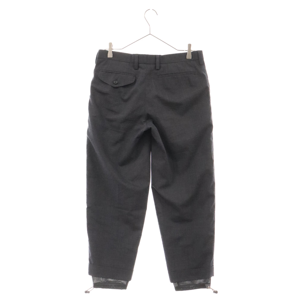 kolor(カラー) 21SS タフタトラウザーパンツ スラックス グレー 21SCM-P08105