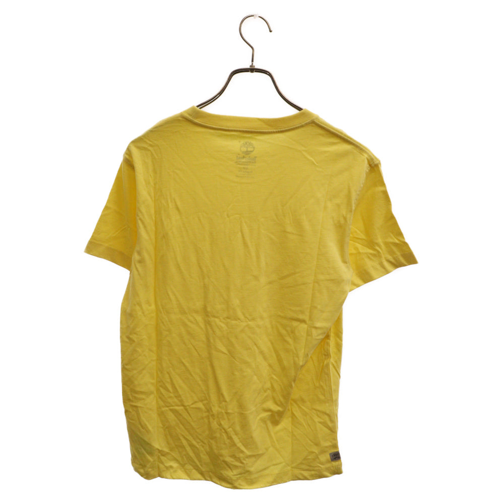 Timberland(ティンバーランド) フロントプリント半袖Tシャツ カットソー イエロー