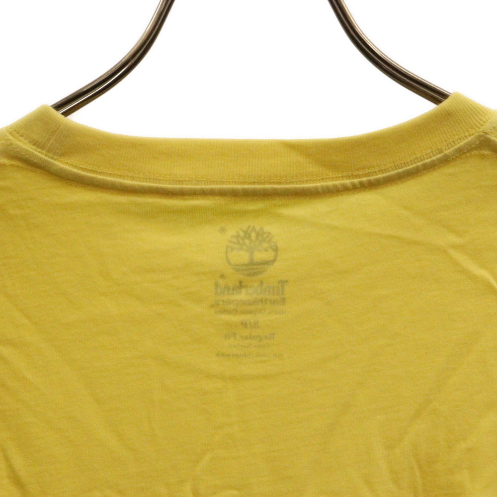 Timberland(ティンバーランド) フロントプリント半袖Tシャツ カットソー イエロー