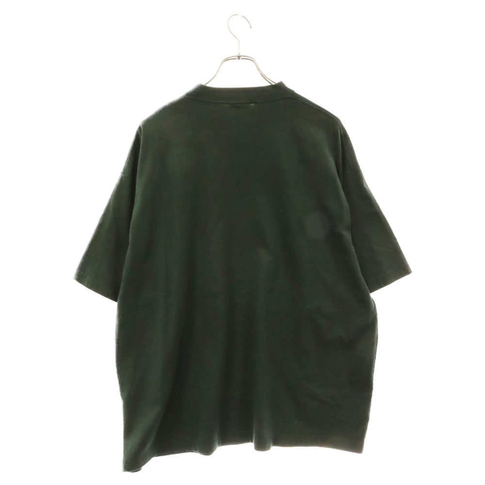 BALENCIAGA(バレンシアガ) 22AW ×adidas T-Shirt アディダス フロントロゴ半袖Tシャツ グリーン 723976 TNVN8