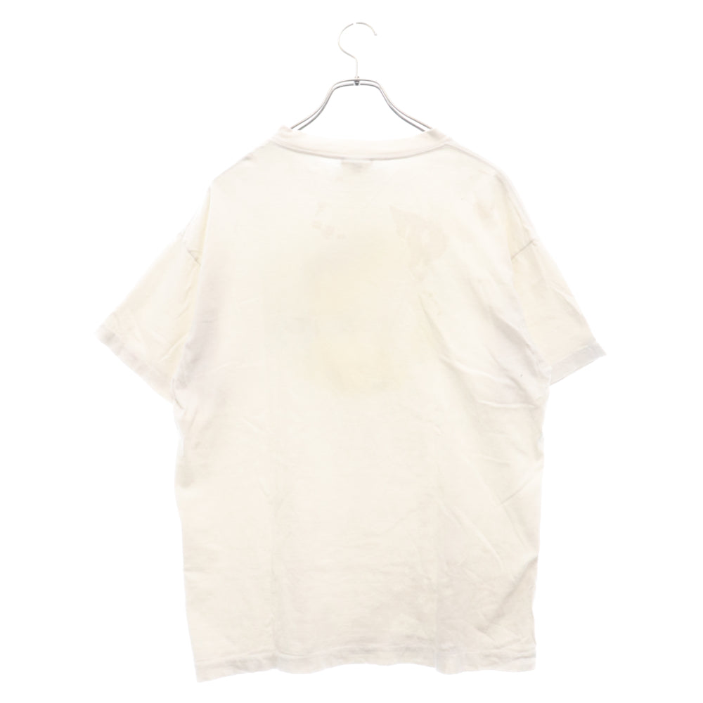 SAINT MICHAEL(セントマイケル) 24SS SAMMY SS TEE フロントプリント半袖Tシャツ カットソー ホワイト SM-YS8-0000-009