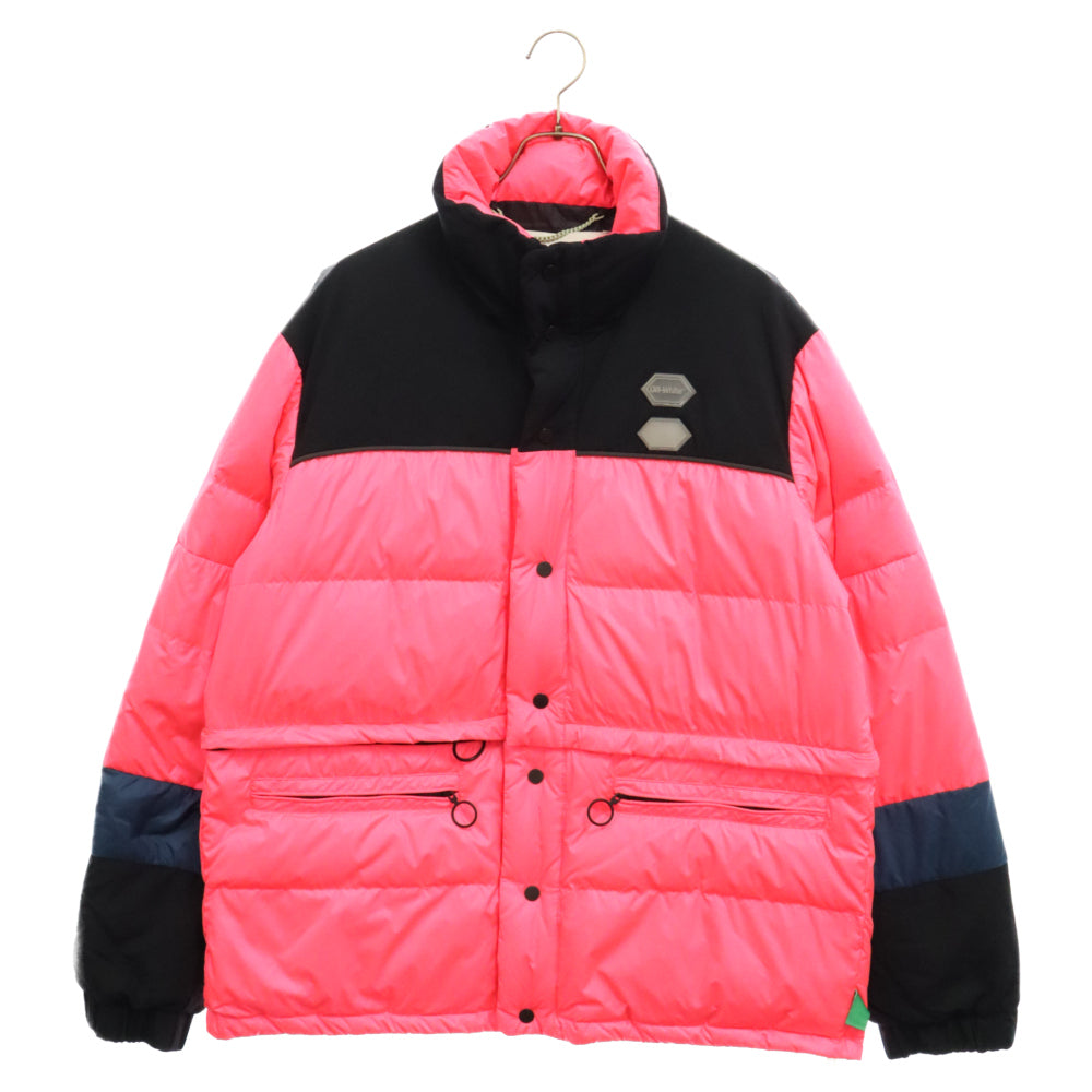 OFF-WHITE(オフホワイト) 19SS Puffer All Over Down Jacket パッファ オールオーバー ナイロンダウンジャケット ピンク OMED013R19C02021
