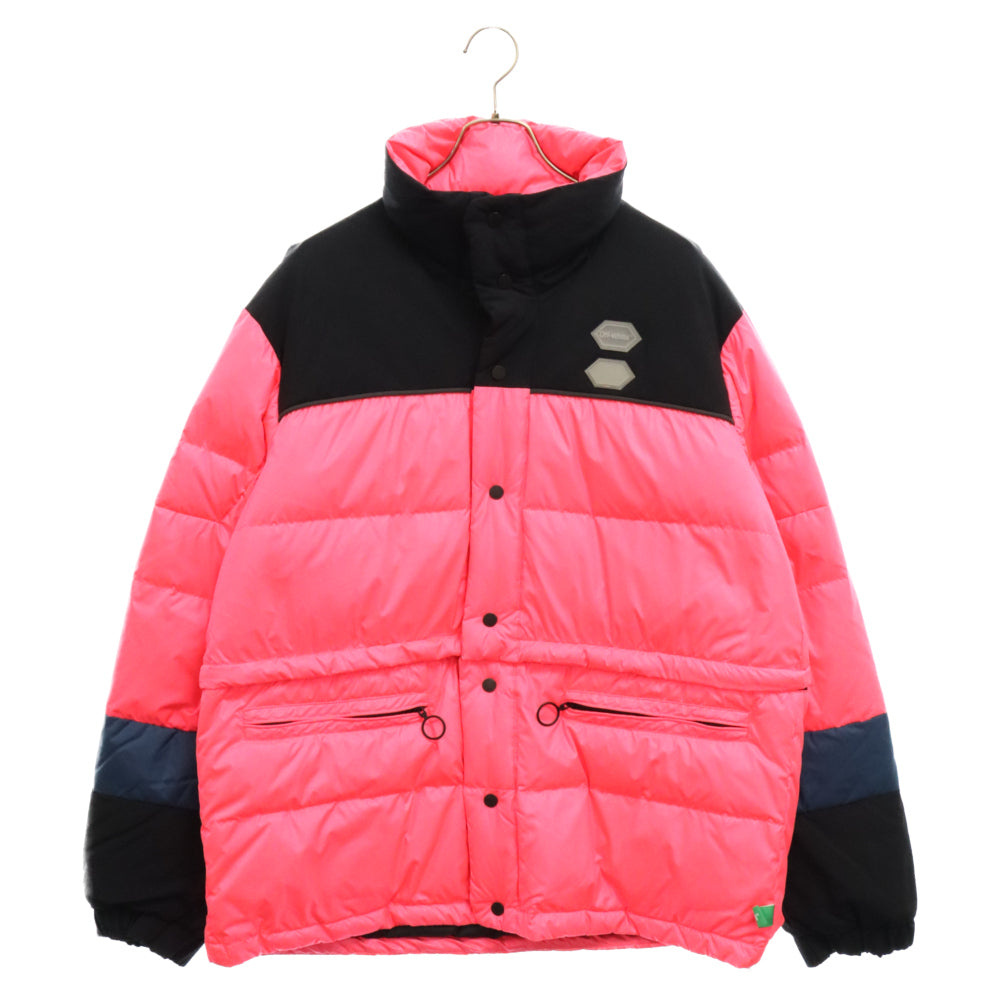 OFF-WHITE(オフホワイト) 19SS Puffer All Over Down Jacket パッファ オールオーバー ナイロンダウンジャケット ピンク OMED013R19C02021