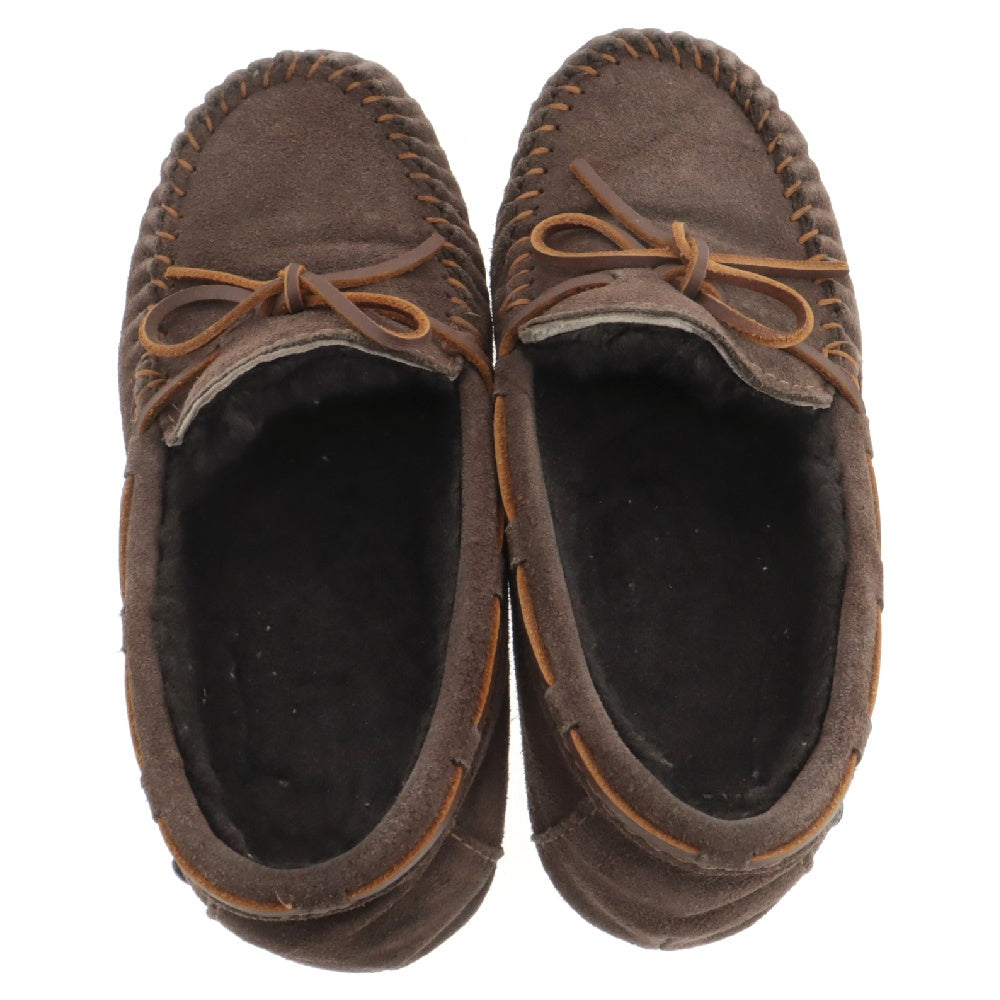 EMU Australia(エミュオーストラリア) スウェードモカシン ローカットシューズ 裏ボア W6/23cm ブラウン