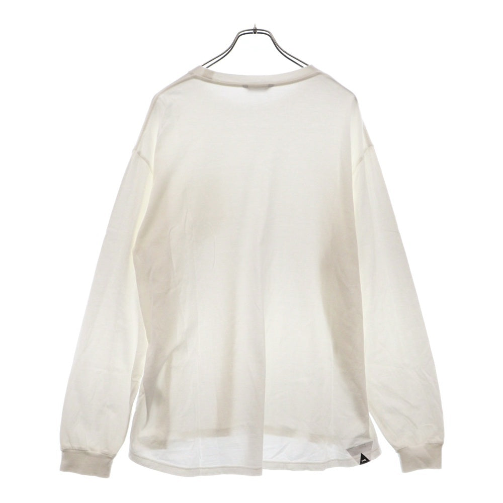 DENHAM(デンハム) 7 POCKET TEE LS ハサミ刺繍 ポケット長袖Tシャツ ロンT ホワイト 01-22-12-52-003