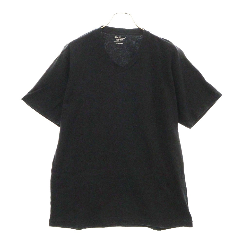 RON HERMAN(ロンハーマン) Basic Wide V Neck Tee Vネック半袖Tシャツ ブラック 3220900492